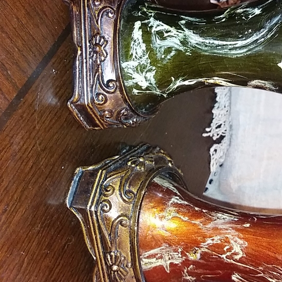 Oriental Candlestick Trio w LED flameless remote - Picture 7 of 11